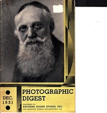 Eastman Kodak Stores Photographic Digest December 1931 Camera Magazine