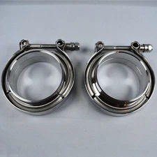 X2 3inch V-Band Clamp &304 Stainless Steel flange kit Vband for Exhaust Downpipe