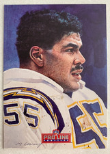 NFL JUNIOR SEAU San Diego Chargers 1992 Pro Line Profiles Trading CARD #140