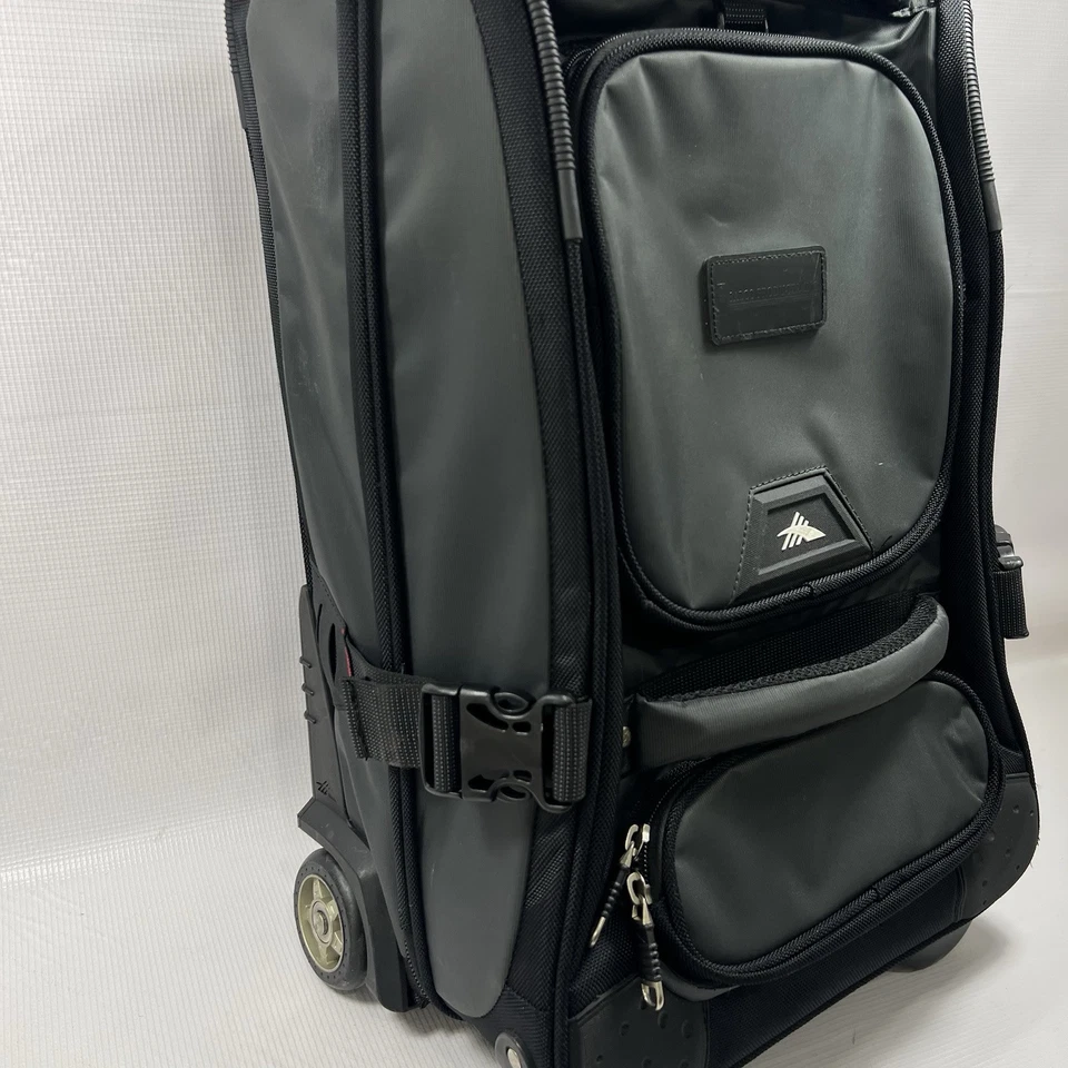 Equipaje de mano High Sierra 21 alto” con ruedas gris carbón negro Foto 3 de 4