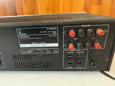 Sharp Optonica SM-1400 Amplifier Sound And Audio Control Japan | eBay