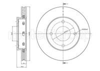 2X Metelli Bremsscheibe 23-0623C FüR Mitsubishi Smart