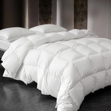 Down Fibers Comforter King Size,Luxurious All Seasons Hotel Collect... Fast Ship