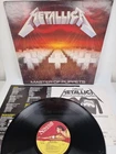 Metallica Master Of Puppets UK 1986 Vinyl MFN60 Inner Sleeve & Merch Sheet VG/VG