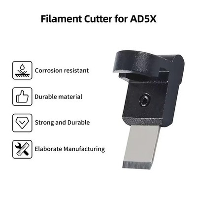 Filament Cutter Replacement Kit for Flashforge AD5X 3D Printer Easy Install