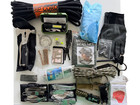 Large Wilderness Survival Kit Bundle Tools Rope Utensils Rain Gear Free Shippi