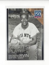 2019 Topps 150 Years Baseball Greatest Players Black #47 Monte Irvin Giants /299