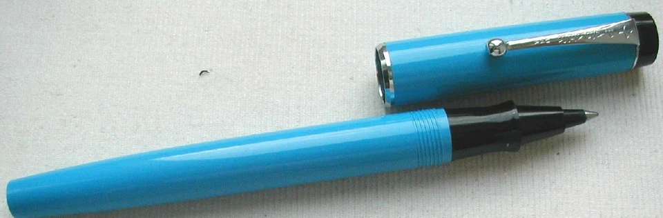 PARKER BIG RED BALL PEN in BLUE , U.S.A. MADE ca. 1973 ! UNUSED ! - Bild 1 von 1