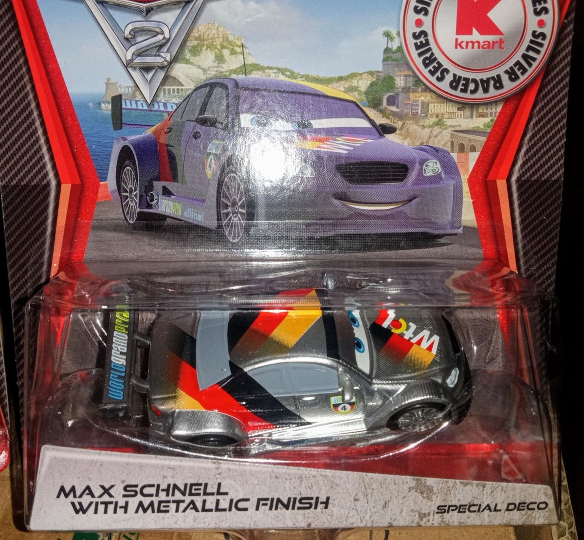 Disney Pixar Cars 2 Max Schnell with metallic finish KMart Silver