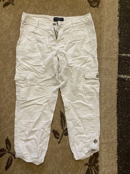 Women Banana Republic Shorts Beige Linen 34
