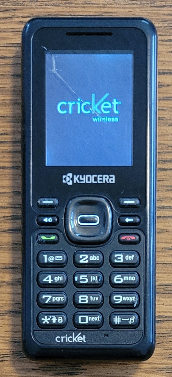 Kyocera Domino / Jax S1300 - Black ( Cricket ) Rare CDMA Pho
