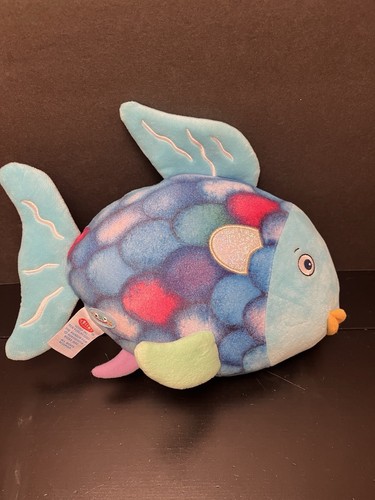 Yottoy der Regenbogenfisch Plüschtier blau Stofftier Buch Spielzeug Lovey 11 Zoll 1992 - Bild 1 von 6