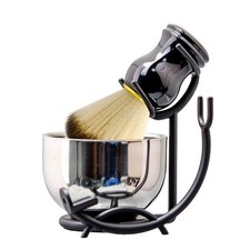Deluxe Shaving Kit for Men, 3 in 1 Shaving Set Includes Shaving Brush, Stainl...