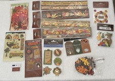 Lot Of Autumn, Fall, Thanksgiving STICKERS - Crafts Scrapbooking