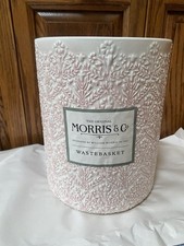 Morris & Co. x Williams Sonoma Rosa Cestino Rifiuti Bagno Collezione RARO