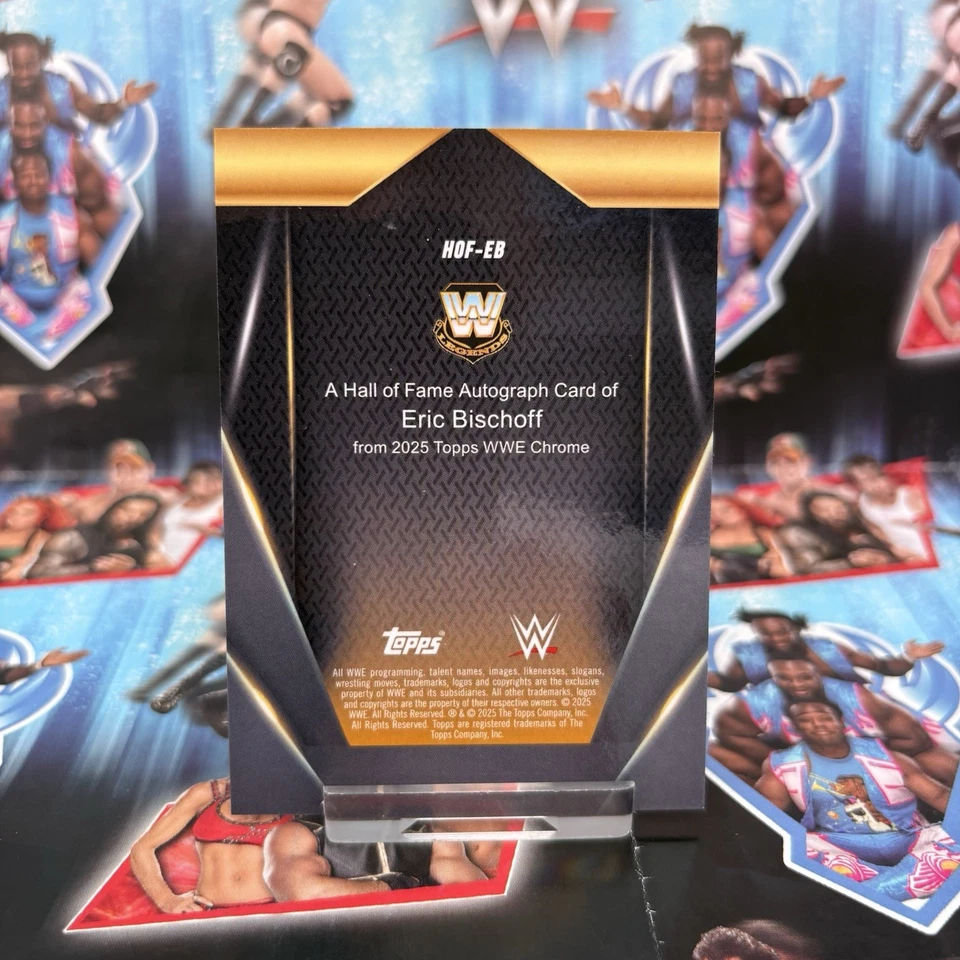 Eric Bischoff Topps Chrome 2025 Hall of Fame Base Auto #HOF-EB - Image 3 of 4