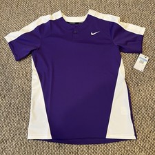 Nike Dri-Fit One Button Nike Team Baseball Jersey Men s Size Medium DM0775-548