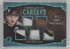 2017 Leaf ITG Superlative Careers Blue Spectrum Foil 4/12 Jaromir Jagr 0y85