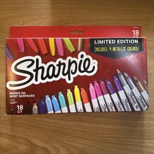 Sharpie Fine Tip Permanent Marker Assorted Colors 18 Ct School Home Office