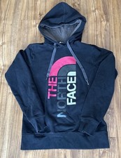 The North Face Womens Sweater Small Black Hoodie Fleece Sweatshirt Logo
