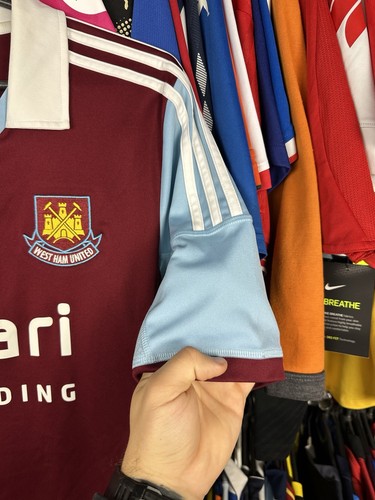 West Ham United 2013 2014 Home Football Shirt Soccer jersey Adidas F42233 Size M - Picture 4 of 10