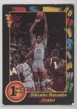 1992 Wild Card Collegiate Dikembe Mutombo #5 HOF 13c1