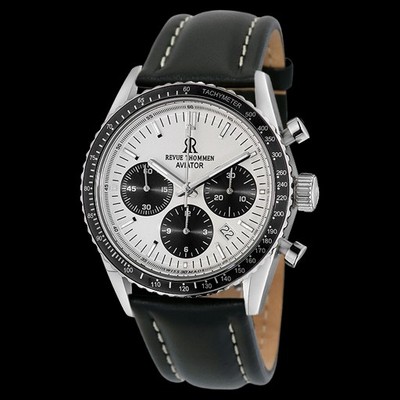 REVUE THOMMEN Aviator AUTOMATIK Herren-Chronograph Edelstahl/Leder 17000.6532