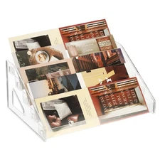 5 Tier Acrylic Card Display Stand for Trading Baseball, Clear