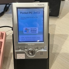 Toshiba Pocket PC e335 Microsoft PDA Silver Organizer  dock, software, case