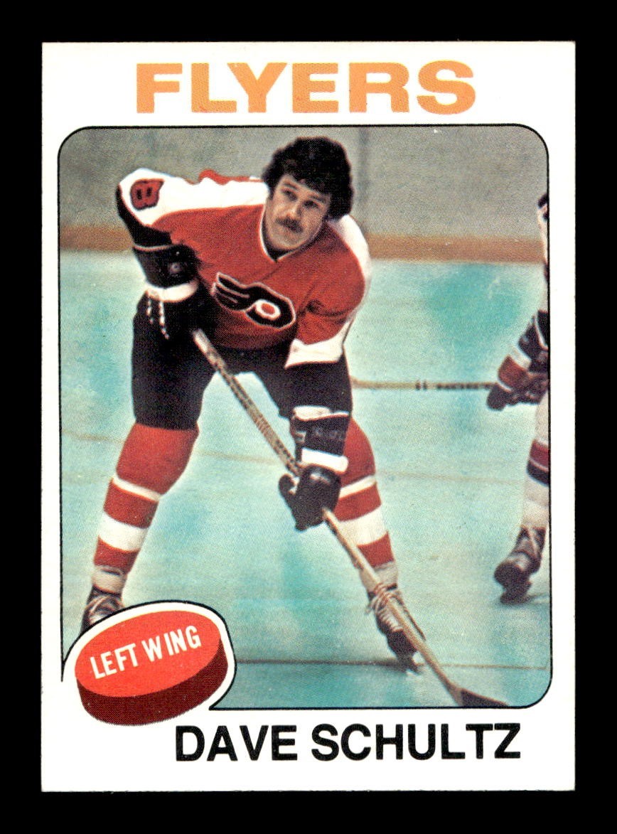 1975 76 Topps #147 Dave Schultz Flyers NEAR MINT *8z