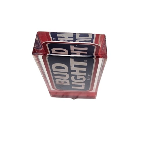 Bud Light Acrylic Rectangle Red, White & Blue Tap Marker - Picture 3 of 8