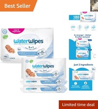Ultra-Gentle  Plant-Based Baby Wipes for Sensitive Skin - 180 Count Pack of 3