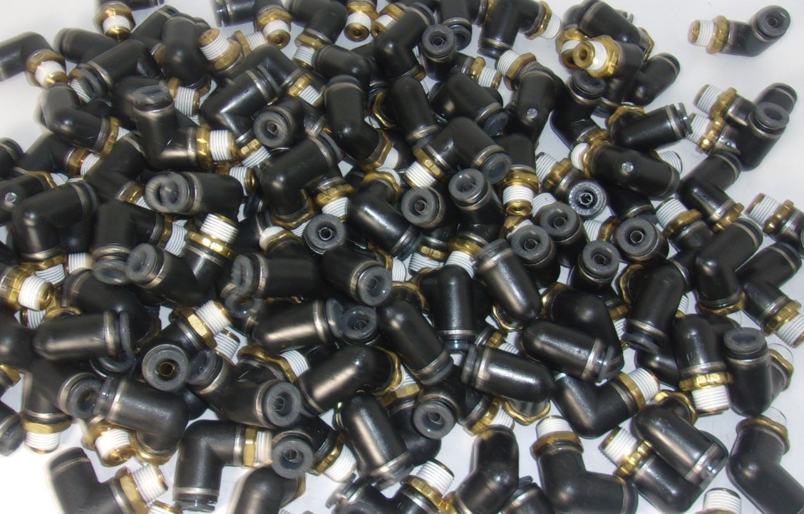 (20 Pcs ) SMC KV2L07-34S DOT Fitting, Male Elbow, 1/4", 1/8" NPT, New