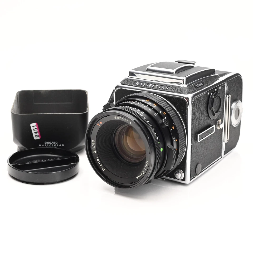 Hasselblad 503CX Camera Kit w/80mm Lens, Hood, WL Finder, A12 Back #970