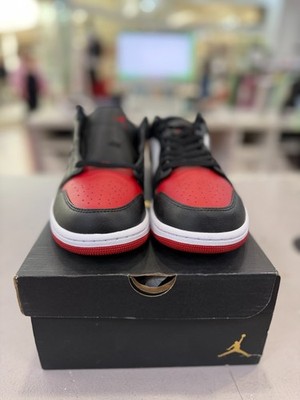 美品 NIKE ナイキ AIR JORDAN 1 LOW \"Bred Toe\" Jordan 1 Low Bred Toe Men's - 553558-612 - US