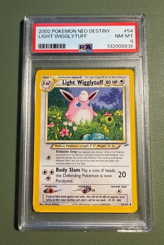 Light Wigglytuff (Unlimited) graded PSA 8 for sale on eBay
