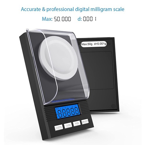 Escala de miligramos 50G/0,001G, escala de precisión de miligramos, MG, escala, laboratorio6964 - Imagen 2 de 8