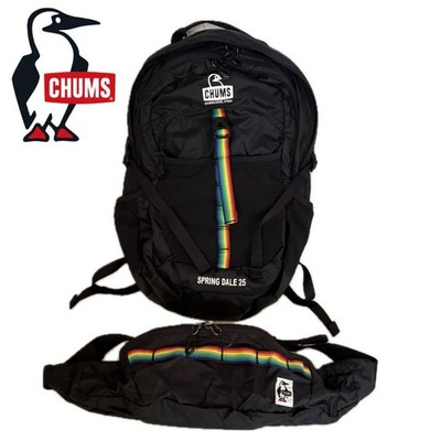 Good condition CHUMS Spring Dale 25 II backpack with waist bag