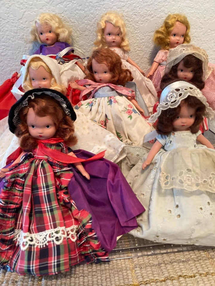 Nancy Ann Storybook Assortment of Bisque Collector Dolls SH JT Frozen Leg - Image 3 of 4