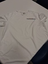 Moreland Texans Men's Large White Short Sleeve