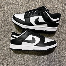 Nike Dunk Low Panda Black White Leather Sneaker Women's 6 DD1391-100 NO BOX