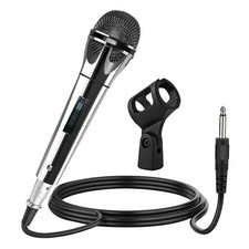 Microphone Dynamic Vocal Handheld Mic Cardioid Unidirectional Microfono w On Of