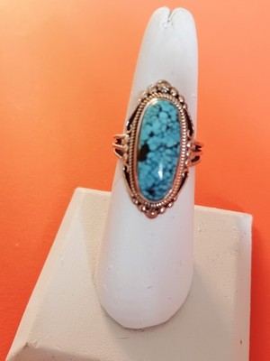 Artisan Crafted Blue Moon Turquoise Ring.