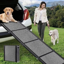 HABUTWAY Extra Wide Dog Ramp for Car - 250LBS Capality, 67''L x 20''W Pet Ramp