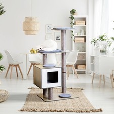 Cat Tree Tower 46" STURDY Activity Center Large Playing House Condo For Rest  S