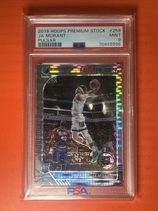2019-20 Panini Hoops Premium Stock Ja Morant RC Prizms Pulsar Rookie #259 PSA 9