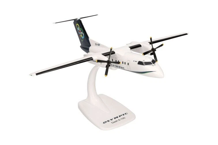 HERPA, DE HAVILLAND Canada DHC-8-100 Olympic Air, 1/100,  HER614238 - Immagine 3 di 4