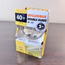 LOT 2 Sylvania 40W G25 DL RP Interior Globe Double Life 3000 Hour Light Bulb