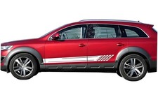 2 Pcs Graphics Car Side Door Stickers For Audi Q7 Racing Sport Stripe Decals