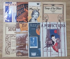 (8) Vintage Music Sheets Lot